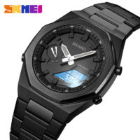 ساعت مچی مردانه اسکمی 1816 اورجینال مشکی (فول استیل)