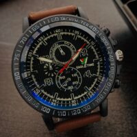 ساعت eagletime رنگ مشکی قوهوه ای 70G