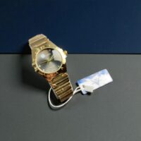 ساعت زنانه نگین دار طلایی استیل orenson