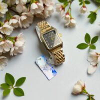 ساعت زنانه طلایی اورنسون صفحه مشکی