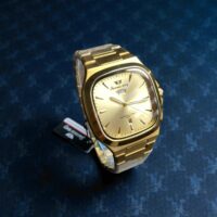 ساعت مردانه طلایی فول استیل برند success way دو تاریخه