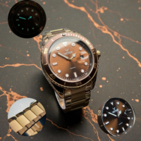 ساعت مچی مردانه برند ویکتور victor شب نما تاریخ دار فول استیل موتور ژاپنی